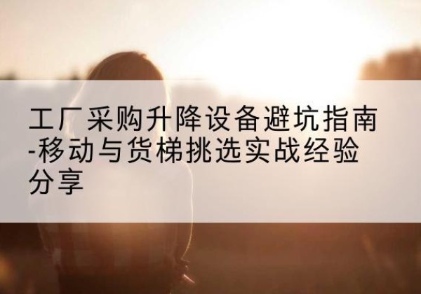 元谋移动式升降机怎么选-工厂采购升降设备避坑指南-移动与货梯挑选实战经验分享